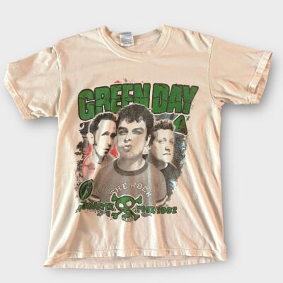 2002 Green Day With Blink 182 Vintage Tour Band Rock Tee Shirt Y2k 2000s 00s