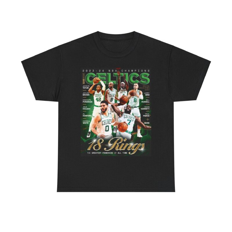 Boston Celtics Championship 2024 Finals Slam Cover Tee Shirt