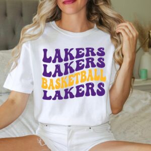 Comfort Colors Lakers Basketball Shirt, Trendy Basketball Unisex T-Shirt, Mens Womens Game Day Tailgating Tee, L.A. Basketball, Los Angeles