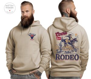 Coors Rodeo Sweatshirt, Western 90s Cowboy Hoodie, Retro Rodeo Outfit, Wildwest Cowboy Clothing, Graphic Western Hoodie, Cowboy Outfit Gifts