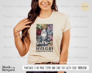 Eras Tour Inspired Santa Shirt, Funny Christmas Gift, Santa Claus Tee, Gift For Taylor Fan, Swiftie Merch, Holiday Apparel, Plus Size Santa