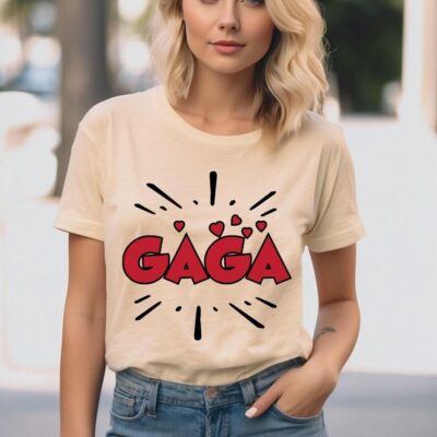 Gaga Shirt, Mother'S Day Gift For Grandma, Cute Gaga T-Shirt, Mother'S Day Gift For Gaga From Grandson Or Granddaughter, Grandma Shirt Gift