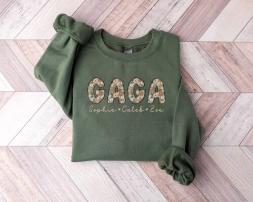 Gaga Sweatshirt Gaga Crewneck Custom New Gaga Gifts Personalized Gaga Sweater Grandmother Gifts Mothers Day Gift Promoted To Grandma