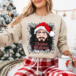 Home Malone Christmas Sweatshirt, Home Malone Music Concert T-Shirt, Merry Christmas Malone Tee, Christmas Music Lover, Malone Fan Gifts