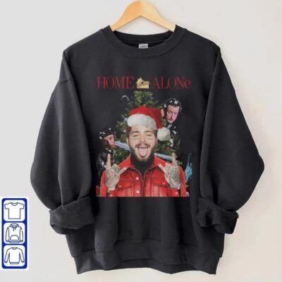 Home Malone Shirt, Home Malone Christmas Sweater, Post Malone Christmas Shirt, Funny Christmas Movie Character Shirt, Post Malone Sweatshirt