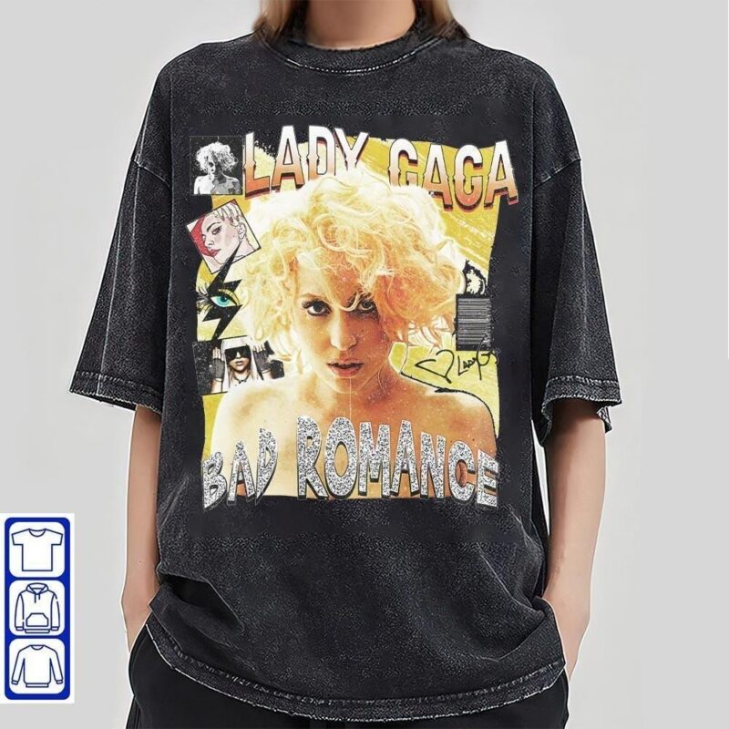 Lady Gaga Comic Shirt ,Lady Gaga Bad Romance Shirt,Lady Gaga Merch, Unisex Tee, Sweatshirt, Hoodie