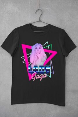 Lady Gaga Inspired 80s Gift Birthday Christmas T Shirt, Adult Unisex Tank Top, Summer Longsleeve, Holiday Hoodie Zipper Sweatshirt