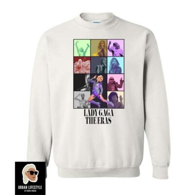 Lady Gaga The Eras Adult Crewneck Sweatshirt | Taylor Swift Themed Crewneck Sweatshirt | The Eras Tour | Swifty | Little Monster