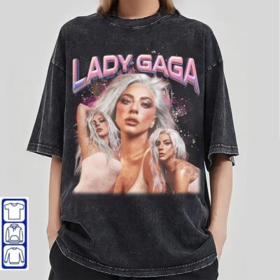 Lady Gaga Tshirt, 90s Vintage Style Lady Gaga Sweatshirt, Y2k Bootleg Graphic Tour 2023,Graphic Tee, Hoodie