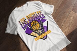 Los Angeles Basketball 90s Throwback Unisex Shirt