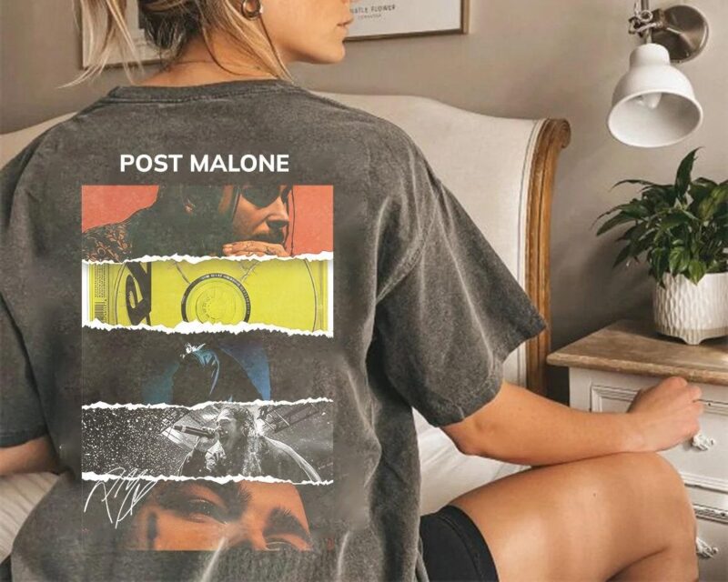 Malone Celebrating The Album Shirt,Retro 90s Sweatshirt Music Graphic Posty Music Concert 2024 Fans Gift For Men Women Comfort Color