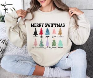 Merry Swiftmas Adult Sweatshirt, Cute Christmas Sweatshirt, Cozy Christmas Sweatshirt, Christmas Gifts