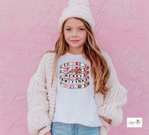 Merry Swiftmas Shirt | Girls Christmas Shirt | Toddler Holiday Shirt | Swiftie Lover | Cute Girls Gift | Youth Swiftie T-Shirt | Holiday Tee