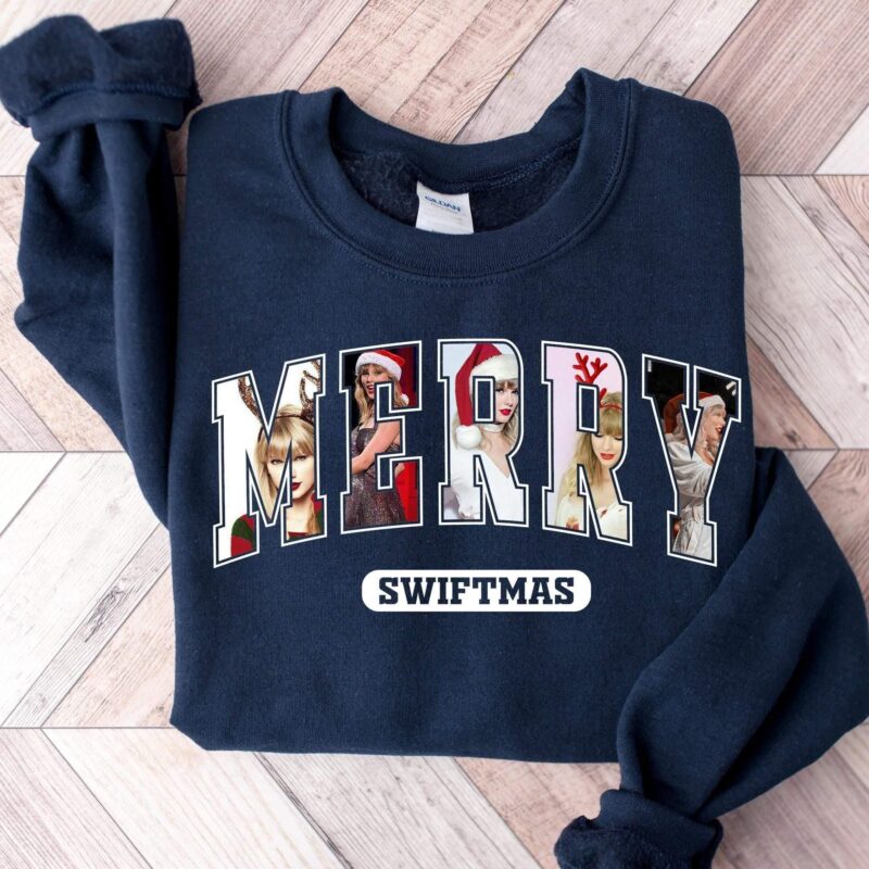 Merry Swiftmas Shirt, Merry Swiftmas Crewneck Sweatshirt, Christmas Swiftmas Shirt For Taylor Lovers, Christmas 90s Movies Sweater,Christmas