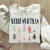 Merry Swiftmas Sweatshirt, Cute Famous Christmas Ball Shirt, The Eras Tour Shirt, Sweatshirts For Women, Gift For Fan