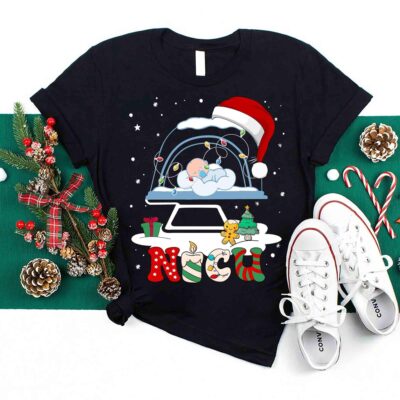 Neonatal Intensive Care Unit Baby Shirt, Baby Christmas Nicu Shirts Neonatal Icu Nurse Shirt Xmas Nicu Rn Nurse Nicu Crew Newborn Nursery Rn