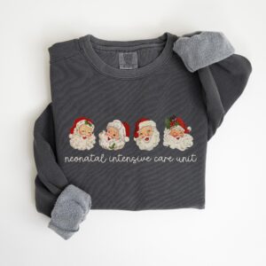 Nicu Christmas Crew Comfort Colors Sweatshirt, Neonatal Icu Nurse Christmas Shirt, Christmas Nicu Sweatshirt, Christmas Gift For Nicu Nurse