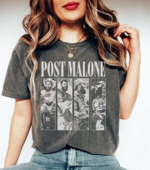 Posty Rap Shirt, Vintage Posty Graphic Shirt, Malone Music The Album Shirt, Tour 2024 Shirt, Posty Tour Rapper Gift For Women Men Tee Shirt