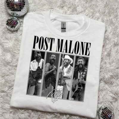 Posty Rap T-Shirt, Vintage Posty Graphic T-Shirt, Malone Music The Album T-Shirt, Tour 2024 T-Shirt, Posty Tour Rapper Gift For Women Men Tee T-Shirt