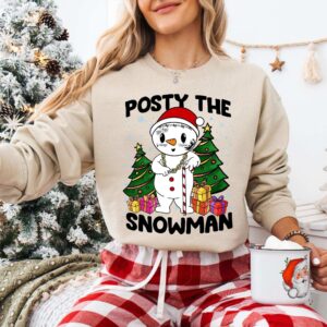 Posty The Snowman Sweatshirt, Funny Snowman Malone T-Shirt, Christmas Malone Tee, Malone Music Concert Tee, Christmas Music Lover Hoodie