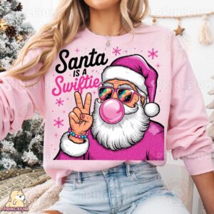 Santa Is A Swiftie T-Shirt, Merry Swiftmas T-Shirt, Merry Christmas T-Shirt, Funny Christmas T-Shirt, Christmas Design T-Shirt, Sublimation Design, File