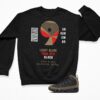 Sneaker Label Jordan 9 Olive Sneaker Matching Sweatshirt Red