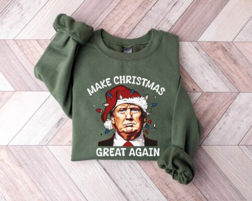 Trump Christmas Sweatshirt, Make Christmas Great Again, Trump Sweater, Holiday Sweater, Christmas Shirt, Christmas Gift, Maga, Trump 2024