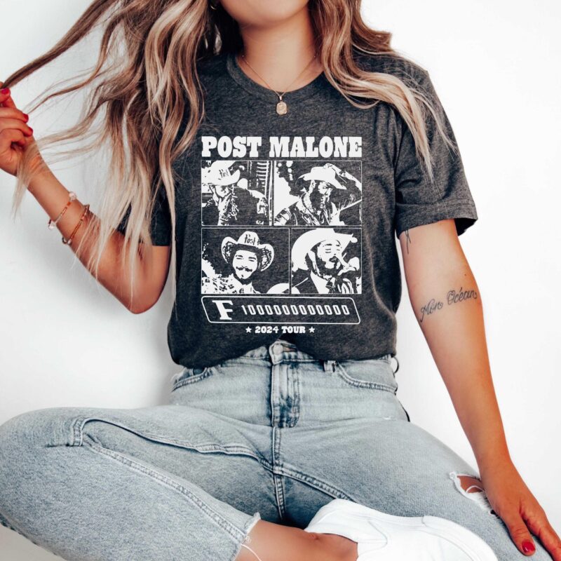 Unisex Vintage Post Malone Shirt, Post Malone The F1 Trillion Album Shirt, Post Malone Merch, Posty Tee, Post Malone Tour Shirt