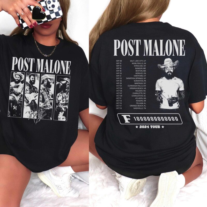 Vintage Post Malone F-1 Trillion Music Merch Shirt, Retro Post Malone T Shirt Rap 90s Tee, Post Malone Tour Rapper Gift Bootleg For Fans