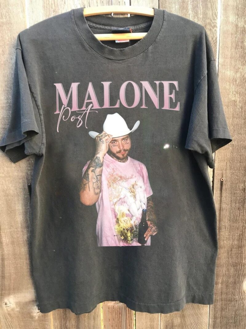 Vintage Post Malone Rap Music Merch Shirt, Retro Post Malone T Shirt Rap 90s Tee, Post Malone Tour Rapper Gift Bootleg For Fans Men Women