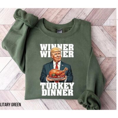 Winner Winner Turkey Dinner Trump Thanksgiving Shirt, Trump Thanksgiving Humor Shirt, Funny Trump Thanksgiving Tee, Trump Shirt