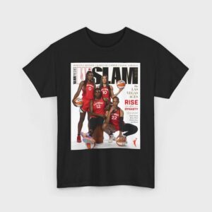 A'ja Wilson Kelsey Plum Las Vegas Aces Slam Cover T-Shirt