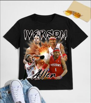 Allen Iverson Philadelphia 76ers Basketball Shirt