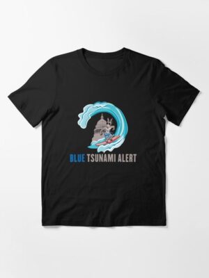 Blue Tsunami Alert Ride the Blue Wave Essential T-Shirt