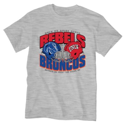 Boise State Vs UNLV 2024 Mountain West Football Championship Dueling Helmets T-Shirt