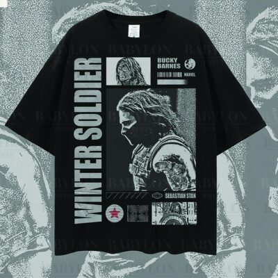 Bucky Barnes Winter Soldier Marvel Show Disney Shirt