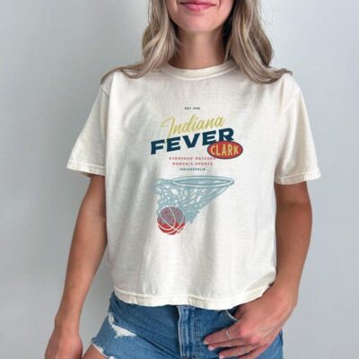 Caitlin Clark Indiana Fever Hoops Women's Boxy Comfort Colors T-Shirt