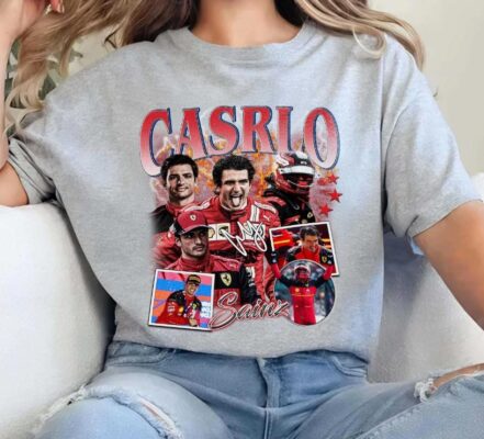 Carlos Sainz Driver Racing Championship Formula Racing T-shirt