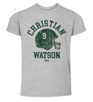 Christian Watson Green Bay Helmet Font