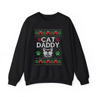 Christmas Ugly Cat Daddy Sweatshirt