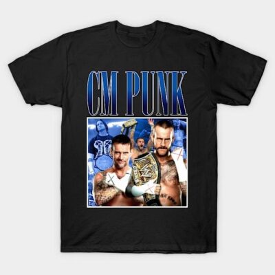 CM Punk WWE Y2K Vintage Retro Shirt