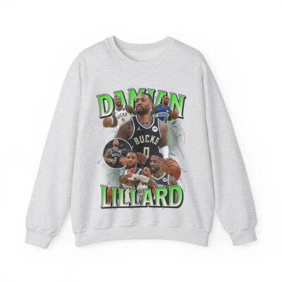 Damian Lillard Milwaukee Bucks Basketball Sweatshirt