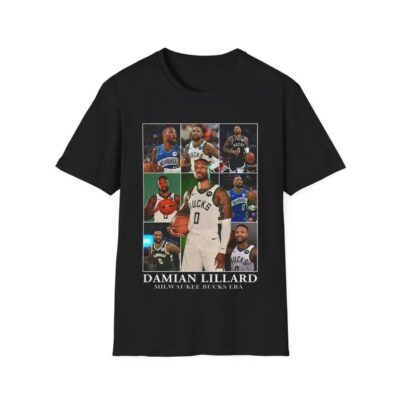 Damian Lillard Milwaukee Bucks Era Basketball Shirt