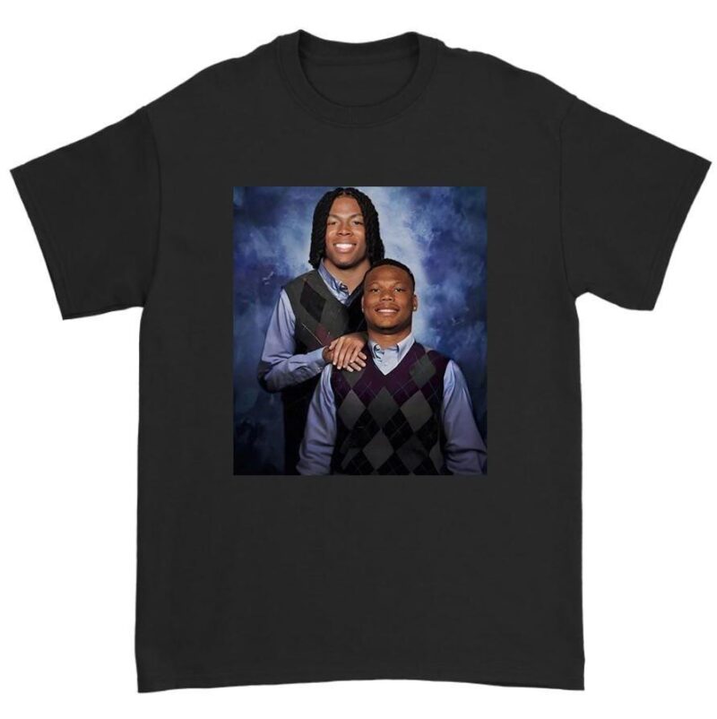 David Montgomery Jahmir Gibbs Step Brothers Detroit Football T-Shirt