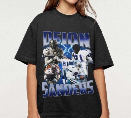 Deion Sanders Cowboys Vintage 90s Graphic Style T-Shirt, Deion Sanders Tee