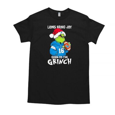 Detroit Lions Bring Joy Even To The Grinch T Shirt