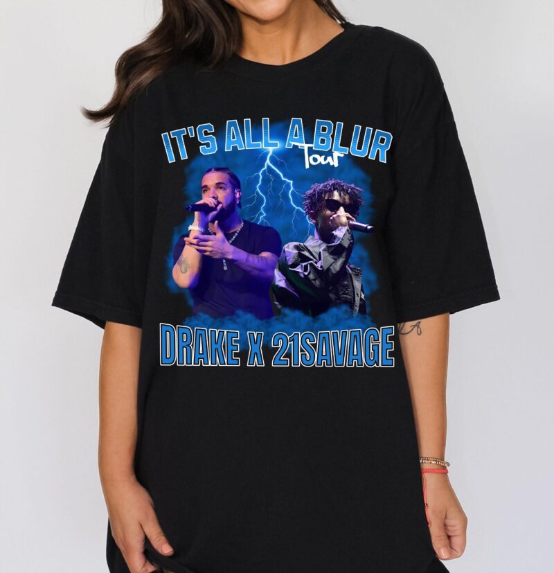 Drake 21 Savage Its All A Blur Tour T-Shirt