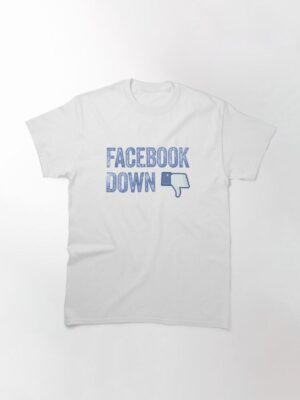 Facebook Down Classic T-Shirt