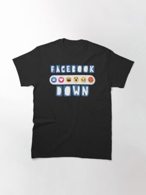 Facebook Down Icons Shirt