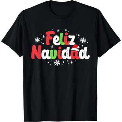 Feliz Navidad Matching Family Spanish Christmas Shirt